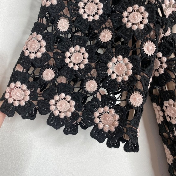 Kate Spade Dress 00 Lace Crochet Overlay Daisy Boho Preppy Holiday Formal Church - Picture 3 of 11